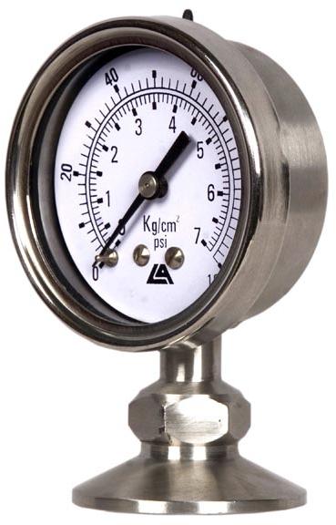 Triclover Pressure Gauge, Connection : 2