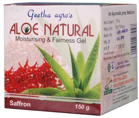 Aloe Natural Gel With Saffron