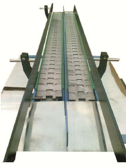 Electric 100-1000kg Slat Chain Conveyor System, Voltage : 220V