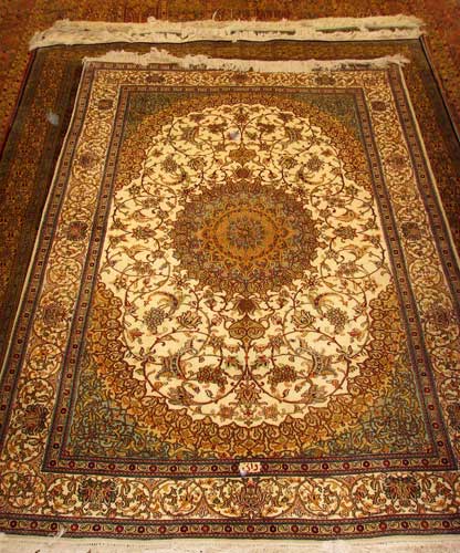 03 Silk Carpet, for Office, Hotel, Home, Bedroom, Size : 9x10feet, 8x9feet, 7x8feet, 6x7feet