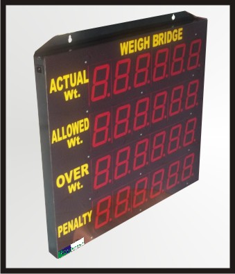 Weighbridge Data Display Boards.