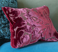 Home decrdelhi Square Velvet Burnout Cushion, for Home Use, Feature : Good Quality