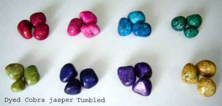 Dyed Cobra Jasper Tumbled Stones