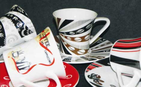 Coffee Series Cup and Saucer Set