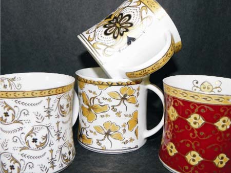 Diamond Double Deluxe Gold Series Coffee Mugs