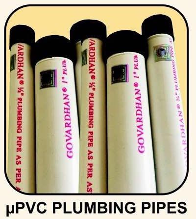Govardhan UPVC Plumbing Pipes, Feature : Crack Proof, Excellent Quality