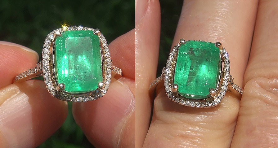 Gorgeous Colombian Emerald Rings