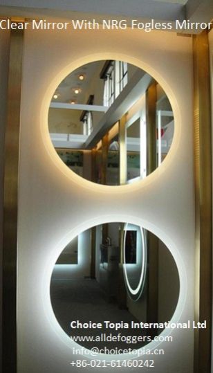 Fogless Shower Mirrors For Backlit Bathroom Mirror