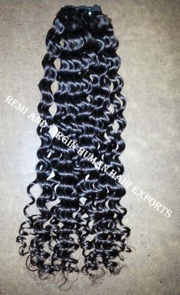 RVHHEXPORTS Brazilian Human Hair Extensions, Style : curly