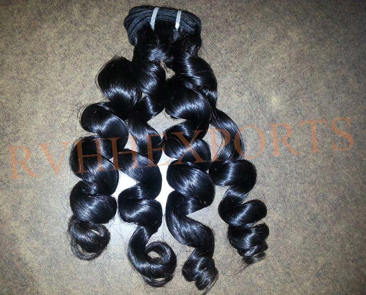 Indian Remy curly Human Hair Machine Weft