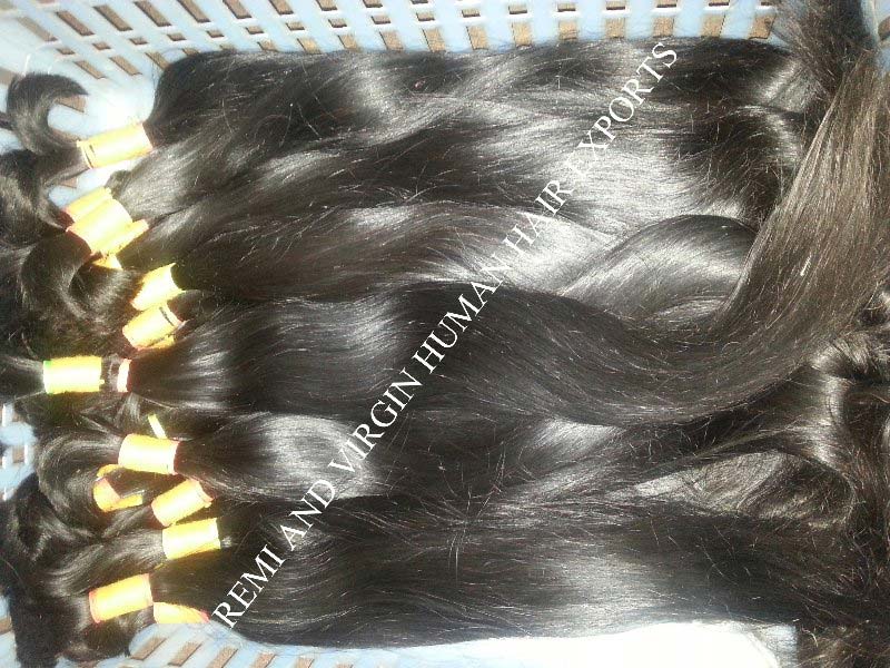 Indian Silky Straight Remy Human Bulk Hair