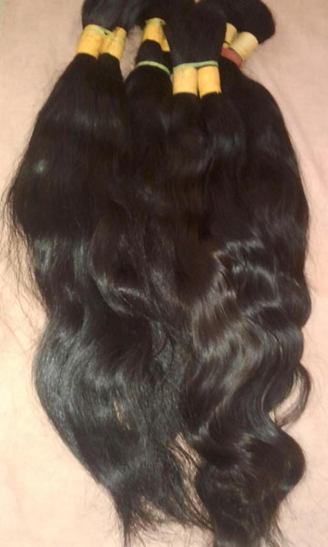 Indian Virgin Straight Human Hair Bulk, Length : 10 To 28 Inch