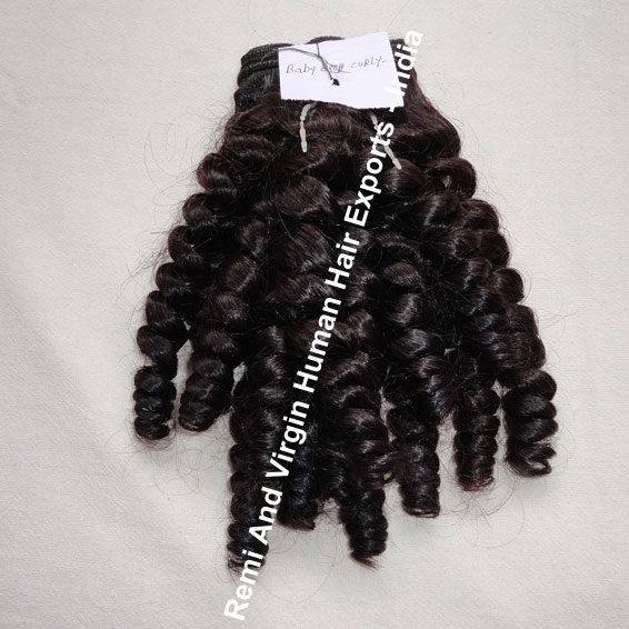 machine weft curly hair