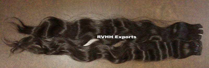 Single Drawn Hair Weft, Style : Wavy