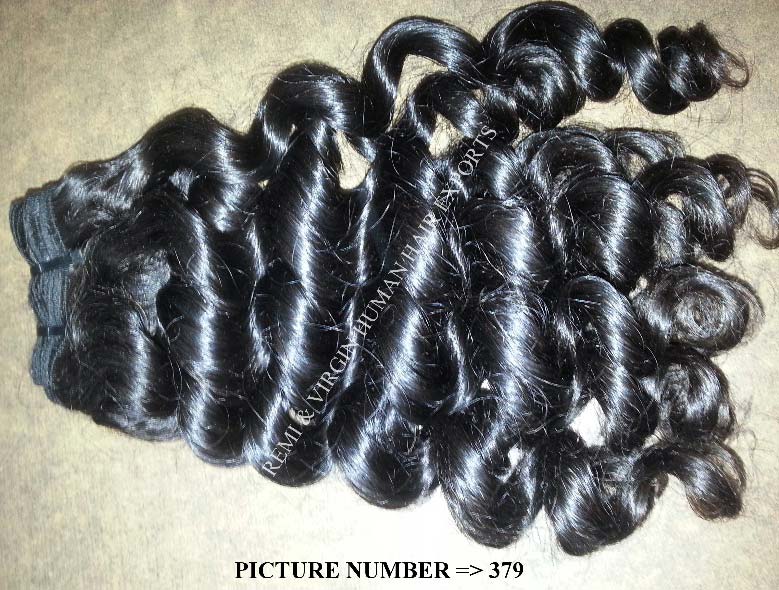Soft Indian Curly Hair Extension, Color : Natural