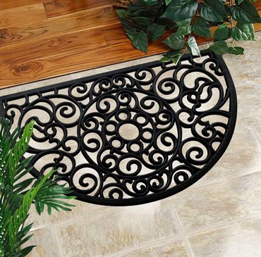 Wrought Iron Rubber Mat