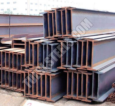 Polished Mild Steel MS Beams, for Construction, Manufacturing Unit, Marine Applications, Length : 1-1000mm