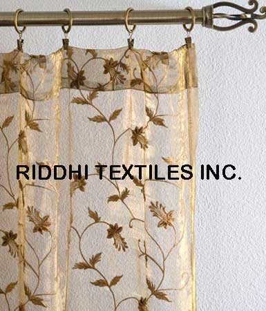 Embroidery Curtain Fabric