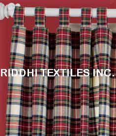 Tartan Plaid Curtain Fabric