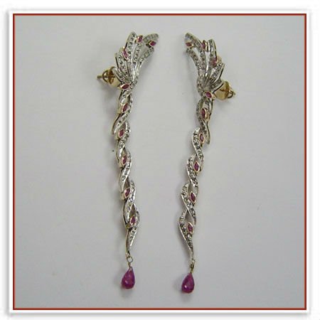 Gold Plated Silver Earring Set