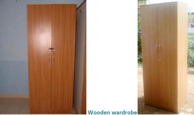 Double Door Rectangular PRELAMINATED Wooden Wardrobe, for VERSATILE, Specialities : Durable