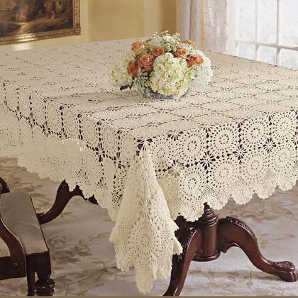Colord Crochet Table Cloth, Feature : Attractive
