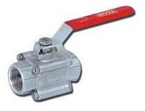 Three Piece Screwed End Ball Valve