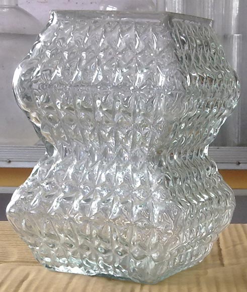 Glass Embro Flower Pot, Size : 4x8