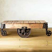 Rectangular Metal Industrial Trolley 003, for Handling Heavy Weights, Style : Antique