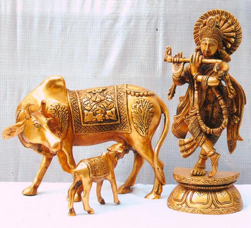 Metal Krishna Statue