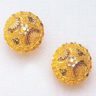 Gold Earrings Ge - 002