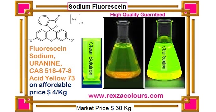 Fluroscein Sodium, URANINE,CAS 518-47-8, Soap Yellow,