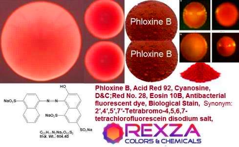 Phloxine B,  Cyanosine, D&C Red,  Antibacterial fluorescent dye