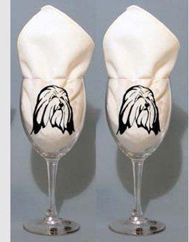 Collie Hand Painted Goblets