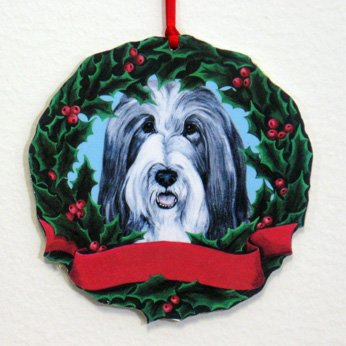 Collie Wreath Ornament