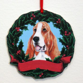 Hound Wreath Ornament