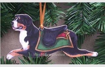 Mountain Dog Carousel Ornament