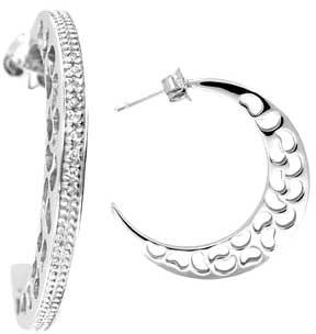 Silver Diamond Earrings (SDE - 002)