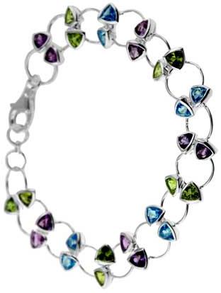 Silver Gemstone Bracelets  - Sgb 003