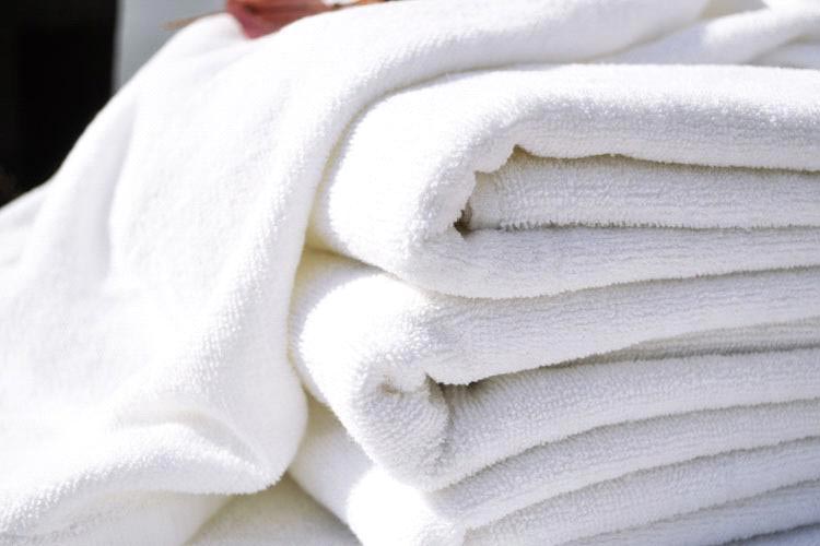 White Bleached Towels
