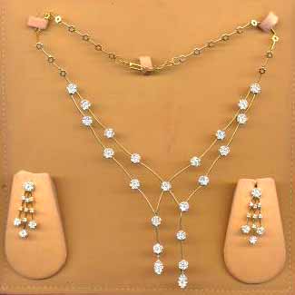 Diamond Necklace Set  - Dns 08