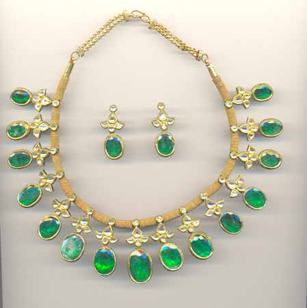 Kundan Necklace Set  - Kns 03