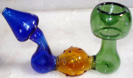 Color Glass Outside Pipe