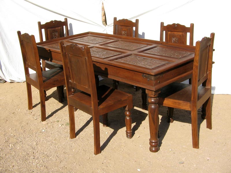 wooden dining set