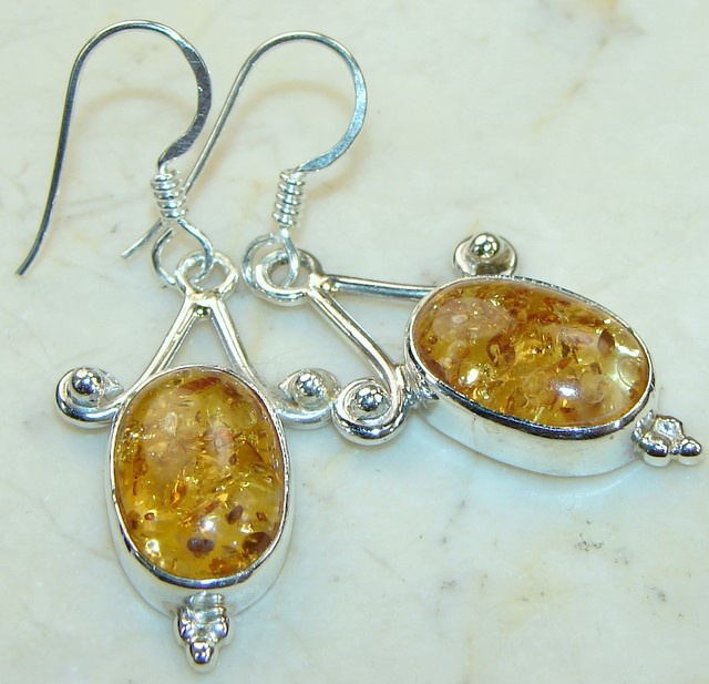 Amber Earrings