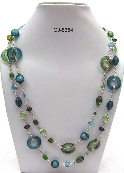 Hind International Acrylic Bead Necklace, Necklaces Type : Long