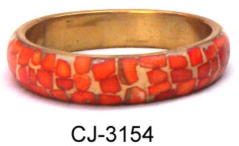 Brass Bone Bangle (CJ-3154), Gender : Girls Women