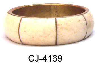 Brass Bone Bangle (CJ-4169), Gender : Girls Women