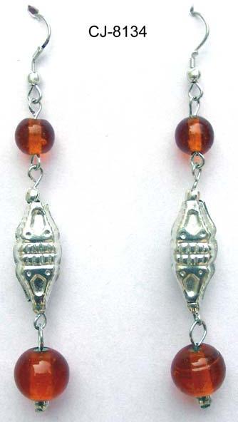 Glass Bead Earrings (CJ-8134)