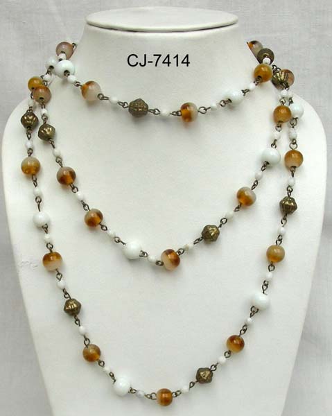 Hind International Glass Bead Necklace (cj-7414)